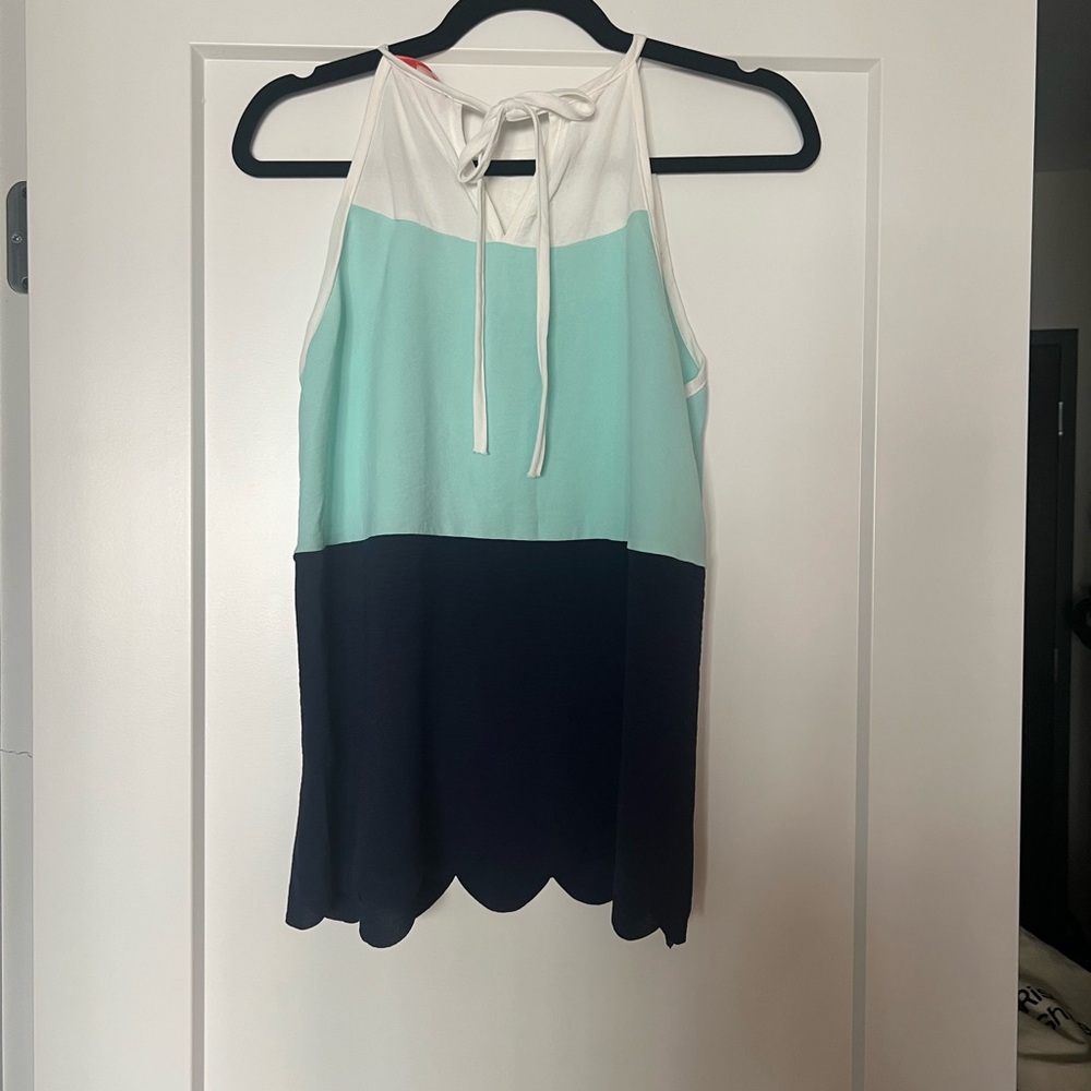 Colorblock Sleeveless Top